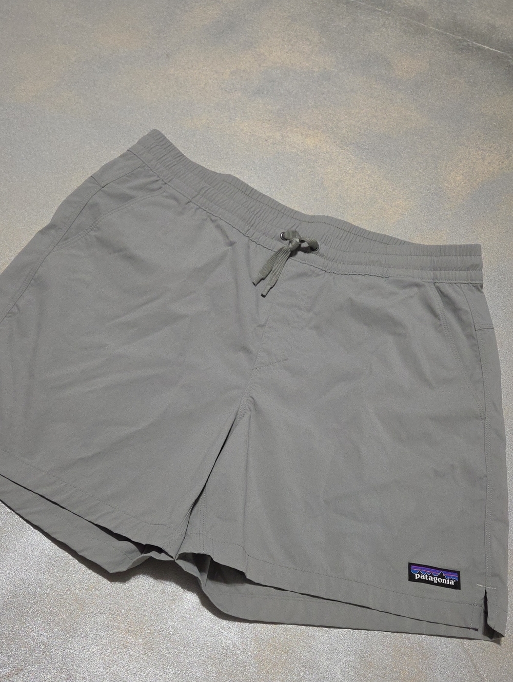 Patagonia Gray Elastic-Waist Hybrid Shorts